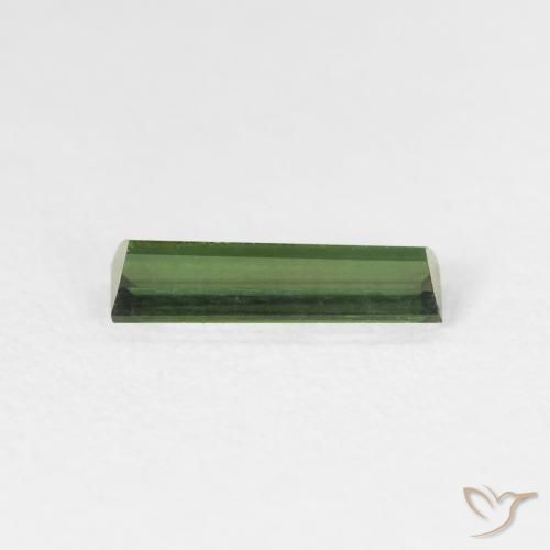 Tourmaline Medium Dark-Green naturelle Baquette, 0.75 ct, VS