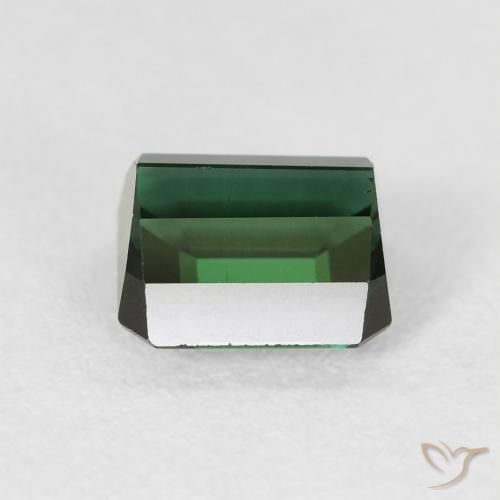 Tourmaline Forêt verte naturelle Octogone / coupe Émeraude, 1.77 ct, VS-SI