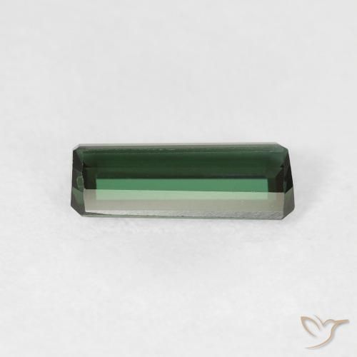 Tourmaline Forêt verte naturelle Octogone / coupe Émeraude, 1.56 ct, VVS-VS