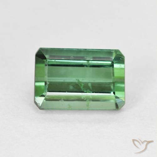 Tourmaline Vert naturelle Octogone / coupe Émeraude, 2.51 ct, VS-SI