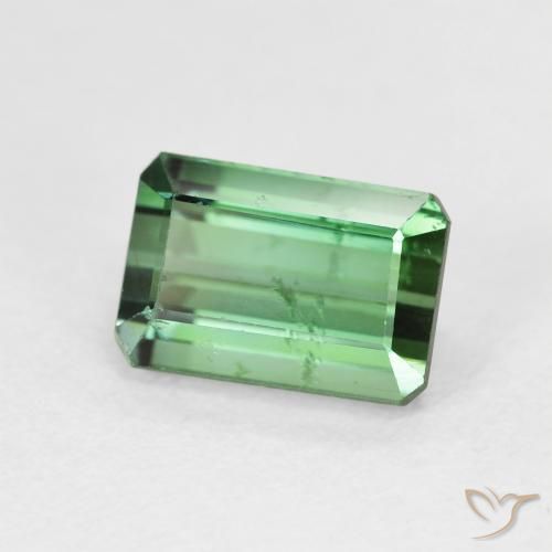 Tourmaline Vert naturelle Octogone / coupe Émeraude, 2.51 ct, VS-SI