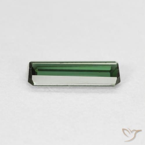 Tourmaline Vert naturelle Octogone / coupe Émeraude, 0.81 ct, VS