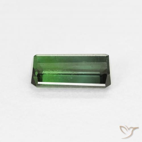Tourmaline Vert moyen naturelle Octogone / coupe Émeraude, 0.80 ct, VS-SI
