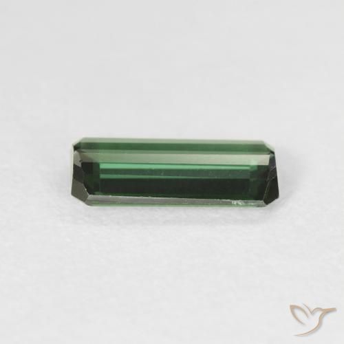 Tourmaline Vert naturelle Octogone / coupe Émeraude, 0.95 ct, VVS