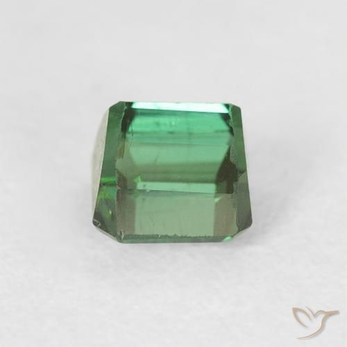 Tourmaline Vert naturelle Octogone / coupe Émeraude, 0.57 ct, VS