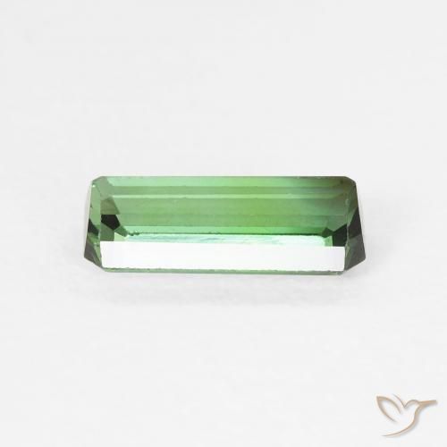 Tourmaline Vert naturelle Octogone / coupe Émeraude, 0.79 ct, VVS-VS
