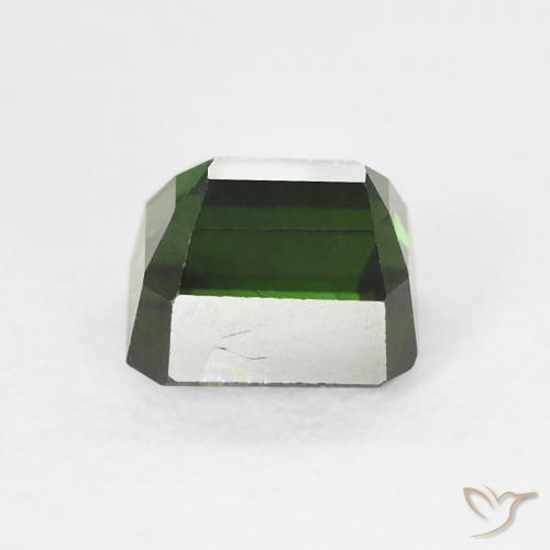 Tourmaline Forêt verte naturelle Octogone / coupe Émeraude, 1.23 ct, VS