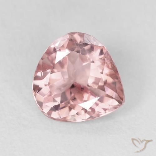 Tourmaline Rose clair naturelle En forme de poire, 1.48 ct, VS