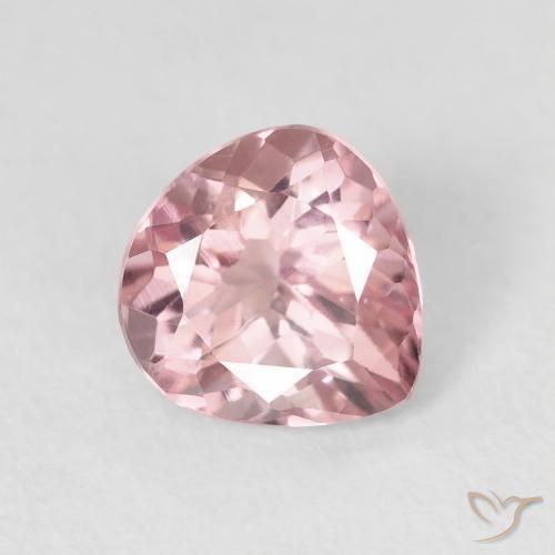 Tourmaline Rose clair naturelle En forme de poire, 1.08 ct, VVS-VS