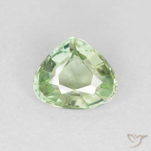 0.94ct Naturel Vert sauge très clair Tourmaline, Trillion, VS