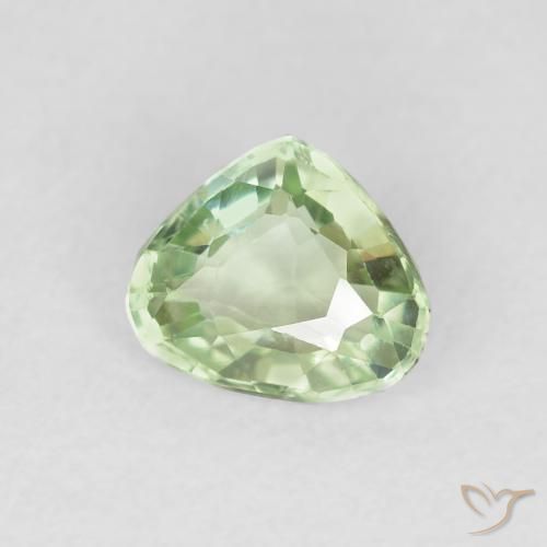 Tourmaline Vert sauge très clair naturelle Trillion, 0.94 ct, VS