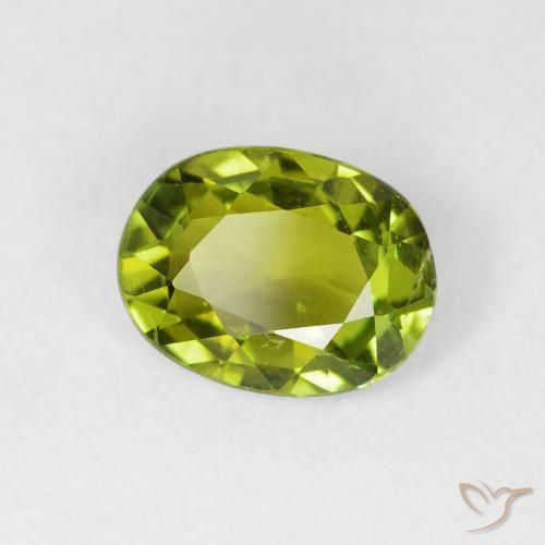 Tourmaline Vert foncé naturelle ovale, 1.52 ct, VS