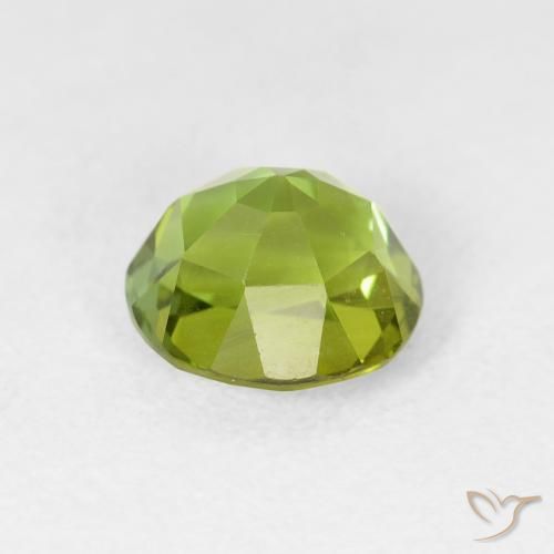 Tourmaline Vert vif et léger naturelle ovale, 1.65 ct, VVS-VS