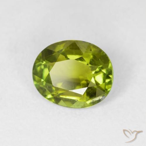 Tourmaline Vert éclatant naturelle ovale, 1.43 ct, VS