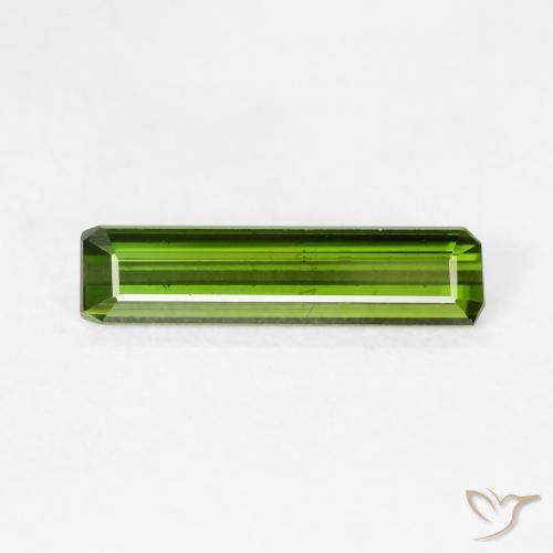 1.29ct Naturel Vert chaud Tourmaline, Taille émeraude, VVS-VS