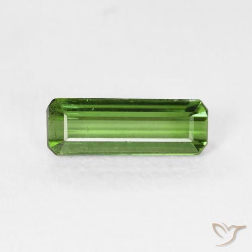 Tourmaline Forêt verte naturelle Octogone / coupe Émeraude, 0.86 ct, VS