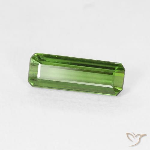 Tourmaline Forêt verte naturelle Octogone / coupe Émeraude, 0.86 ct, VS