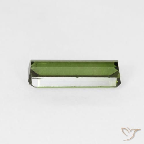 Tourmaline Forêt verte naturelle Octogone / coupe Émeraude, 0.86 ct, VS