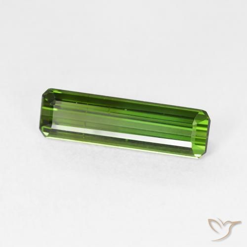 Tourmaline Forêt verte naturelle Octogone / coupe Émeraude, 1.36 ct, VS