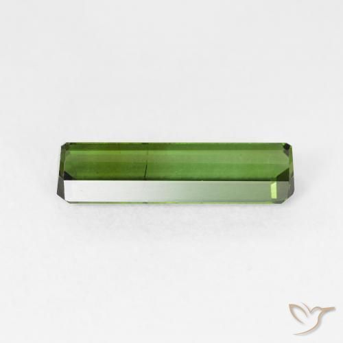 Tourmaline Forêt verte naturelle Octogone / coupe Émeraude, 1.36 ct, VS