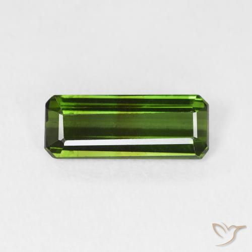 Tourmaline Forêt verte naturelle Octogone / coupe Émeraude, 1.04 ct, VS