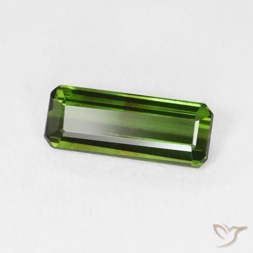 Tourmaline Forêt verte naturelle Octogone / coupe Émeraude, 1.04 ct, VS