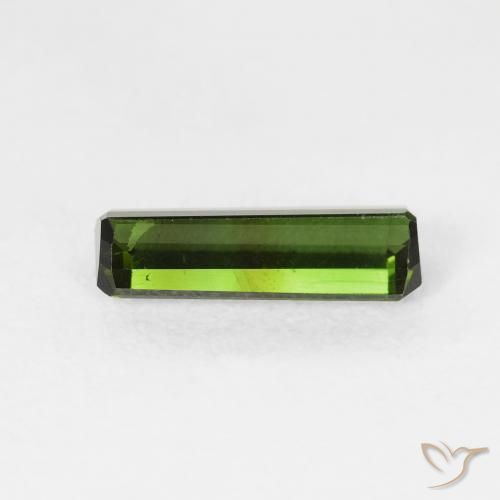 Tourmaline Forêt verte naturelle Octogone / coupe Émeraude, 1.04 ct, VS