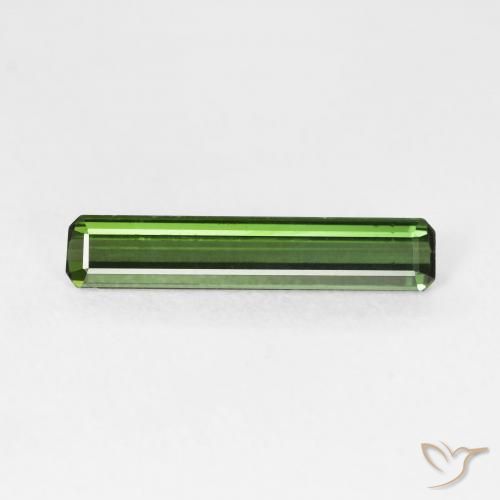 Tourmaline Forêt verte naturelle Octogone / coupe Émeraude, 1.15 ct, VS