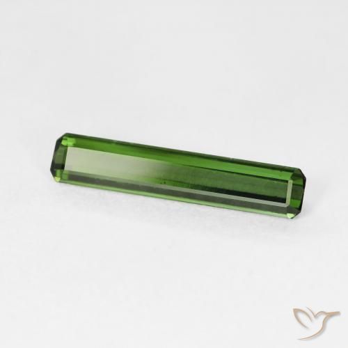 Tourmaline Forêt verte naturelle Octogone / coupe Émeraude, 1.15 ct, VS