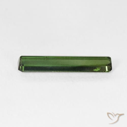Tourmaline Forêt verte naturelle Octogone / coupe Émeraude, 1.15 ct, VS