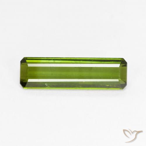 2.02ct Naturel Vert terre Tourmaline, Taille émeraude, VS