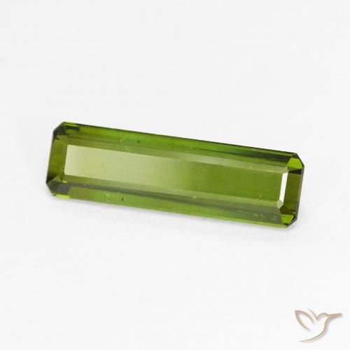 Tourmaline Vert terre naturelle Octogone / coupe Émeraude, 2.02 ct, VS