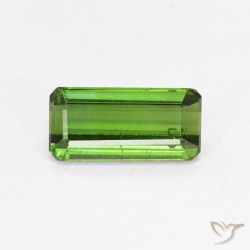 1.08ct Naturel Vert foncé Tourmaline, Taille émeraude, VS