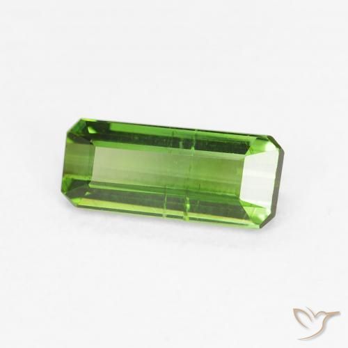 Tourmaline Forêt verte naturelle Octogone / coupe Émeraude, 0.73 ct, VS