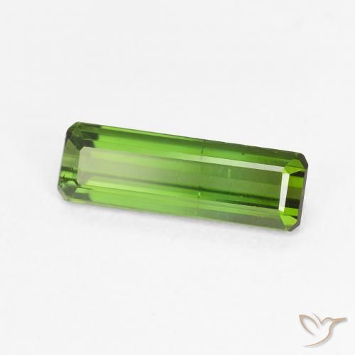 Tourmaline Vert moyen naturelle Octogone / coupe Émeraude, 1.17 ct, VVS-VS