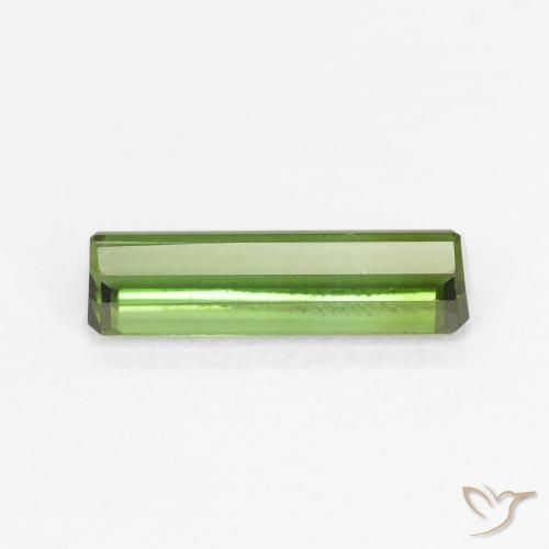 Tourmaline Vert moyen naturelle Octogone / coupe Émeraude, 1.17 ct, VVS-VS