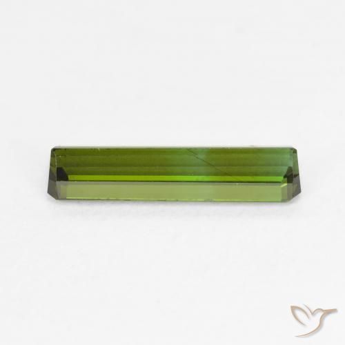 Tourmaline Vert terre naturelle Octogone / coupe Émeraude, 1.06 ct, VVS-VS