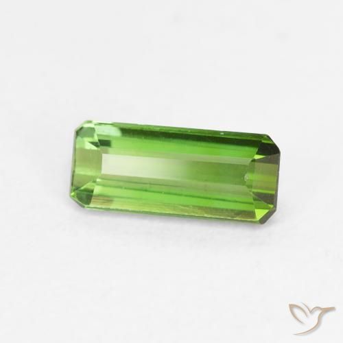 Tourmaline Forêt verte naturelle Octogone / coupe Émeraude, 0.63 ct, VVS-VS