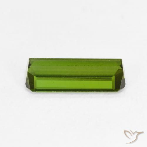 Tourmaline Vert moyen naturelle Octogone / coupe Émeraude, 0.93 ct, VVS-VS