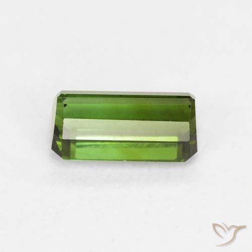 Tourmaline Forêt verte naturelle Octogone / coupe Émeraude, 0.68 ct, VVS-VS