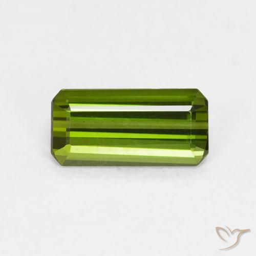 Tourmaline Forêt verte naturelle Octogone / coupe Émeraude, 0.63 ct, VVS-VS