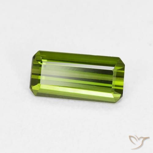 Tourmaline Forêt verte naturelle Octogone / coupe Émeraude, 0.63 ct, VVS-VS