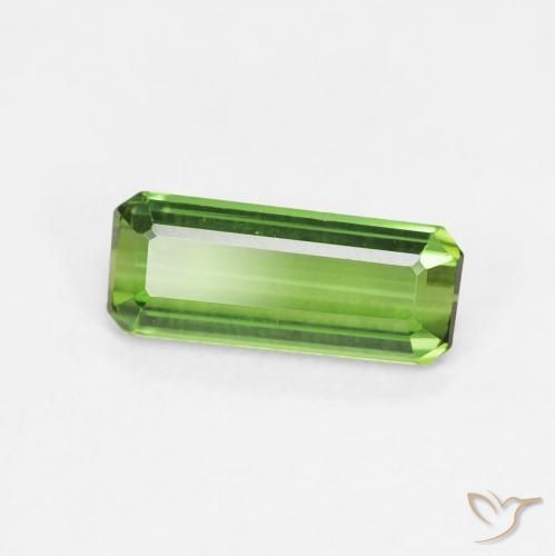 Tourmaline Forêt verte naturelle Octogone / coupe Émeraude, 0.98 ct, VVS-VS