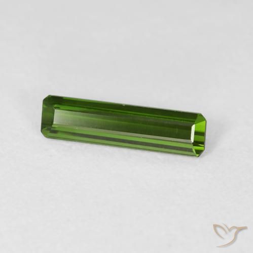 Tourmaline Forêt verte naturelle Octogone / coupe Émeraude, 0.98 ct, VVS-VS