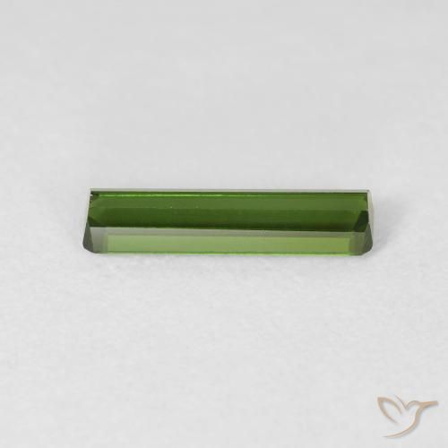 Tourmaline Forêt verte naturelle Octogone / coupe Émeraude, 0.98 ct, VVS-VS