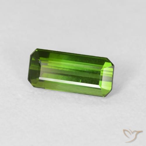 Tourmaline Forêt verte naturelle Octogone / coupe Émeraude, 0.84 ct, VVS-VS