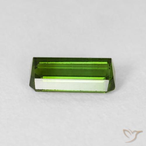 Tourmaline Forêt verte naturelle Octogone / coupe Émeraude, 0.84 ct, VVS-VS