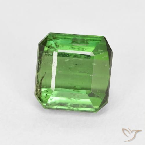 Tourmaline Forêt verte naturelle Octogone / coupe Émeraude, 1.71 ct, VS-SI