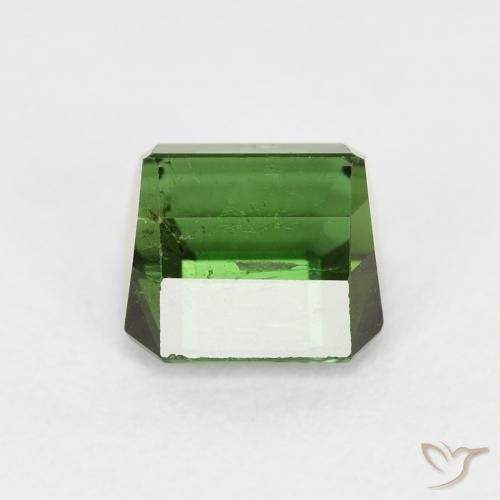 Tourmaline Forêt verte naturelle Octogone / coupe Émeraude, 1.71 ct, VS-SI