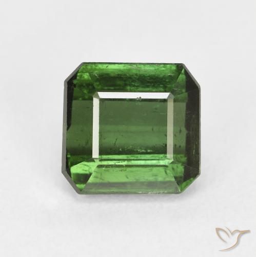 Tourmaline Forêt verte naturelle Octogone / coupe Émeraude, 2.26 ct, VS